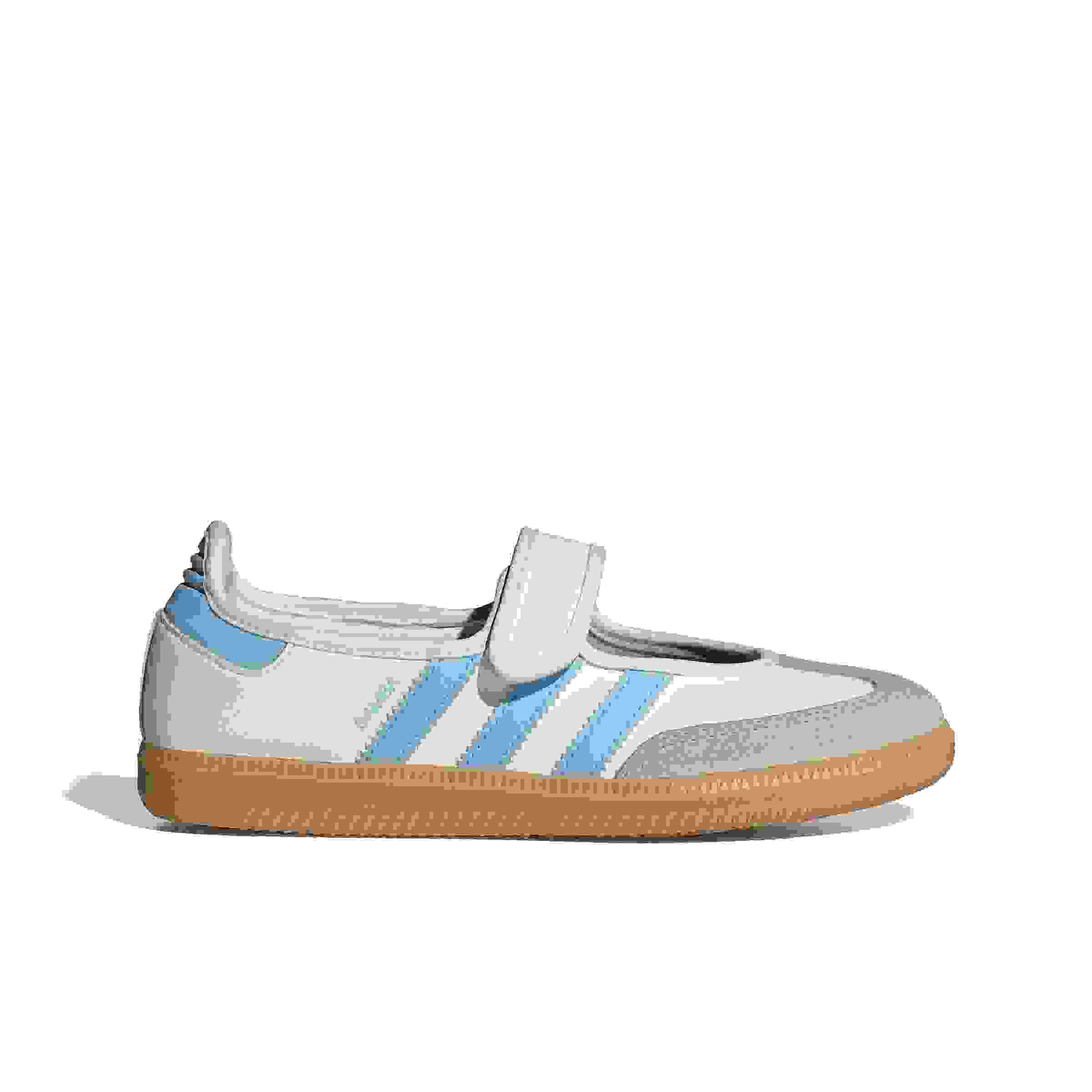 adidas Originals Samba Jane Grade School Girls' "Ftwr White/Clear Sky/Gum 3" Shoe